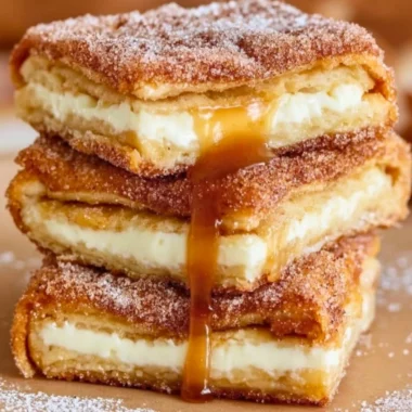 Delicious Churro Cheesecake topped with cinnamon and sugar