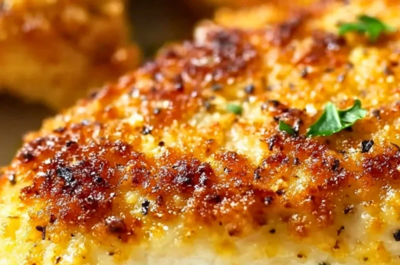 Tender Melt In Your Mouth Chicken Breast served with herbs and spices