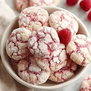 Delicious raspberry sugar cookies on a baking tray