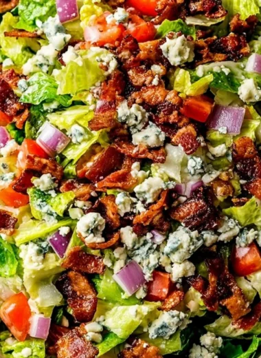 Ruth's Chris Chopped Salad featuring fresh vegetables and delectable toppings