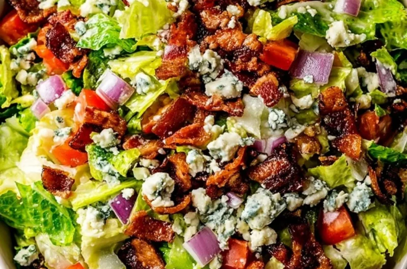 Ruth's Chris Chopped Salad featuring fresh vegetables and delectable toppings