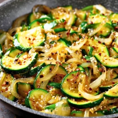 A delicious dish featuring Umami Zucchini, highlighting its rich flavors.