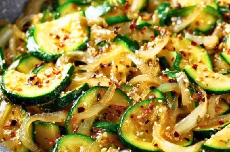 A delicious dish featuring Umami Zucchini, highlighting its rich flavors.