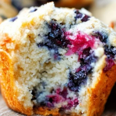 Bakery style mixed berry muffins made with frozen berries | Delicious and moist