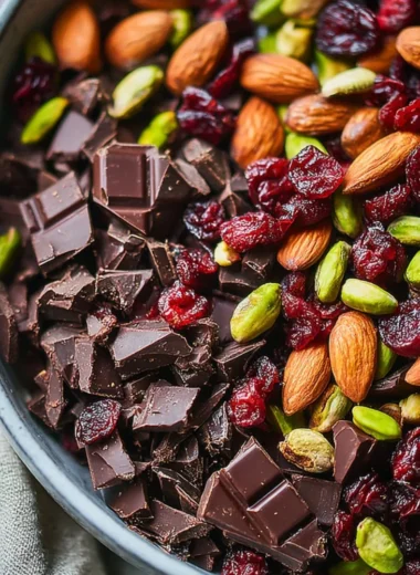 Dark Chocolate-Cherry Trail Mix for anti-inflammatory benefits
