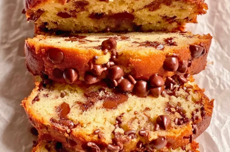A slice of moist Greek Yogurt Cake on a plate with fresh berries