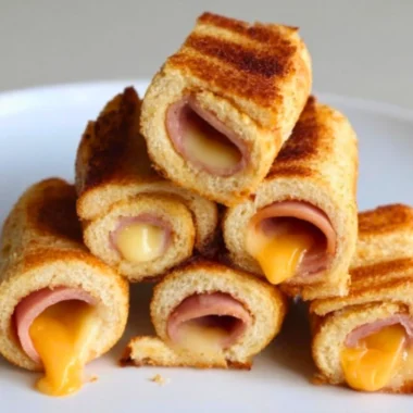 Delicious Grilled Cheese Roll-Ups served on a plate
