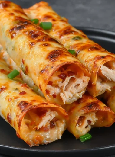 Keto Chicken Bacon Ranch Taquitos displayed on a plate