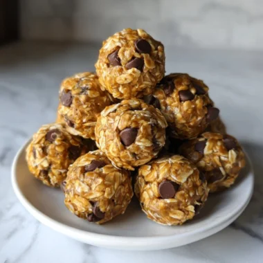 Delicious no-bake peanut butter energy bites loaded with oats and honey