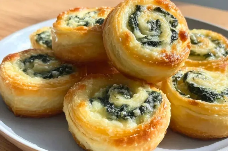 Spinach dip pinwheels served on a platter, perfect for appetizers at gatherings