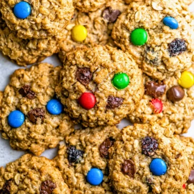Ultimate soft and chewy oatmeal cookies on a plate ready to serve