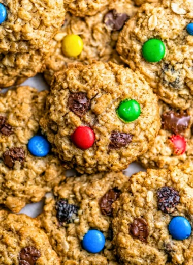 Ultimate soft and chewy oatmeal cookies on a plate ready to serve