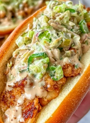 Delicious Alabama BBQ Chicken Chopped Sandwich ready to serve.