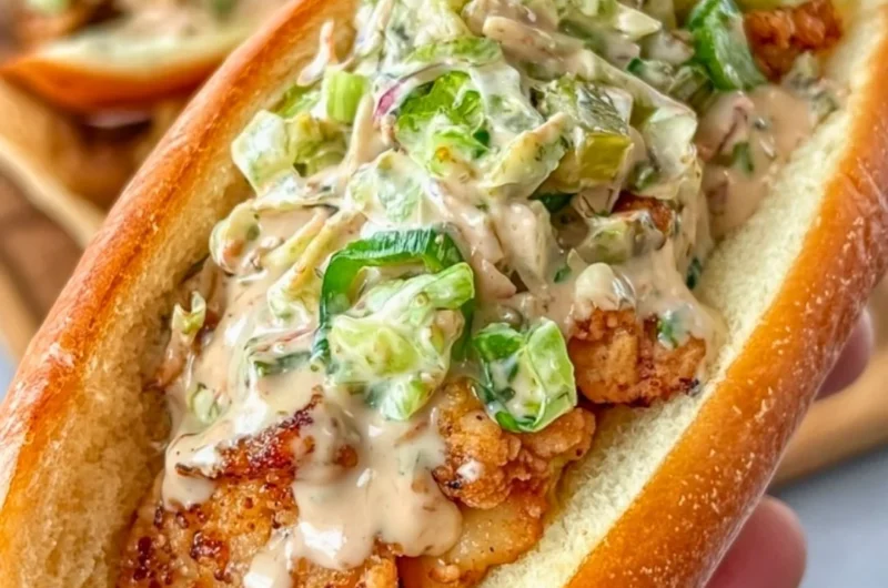 Delicious Alabama BBQ Chicken Chopped Sandwich ready to serve.
