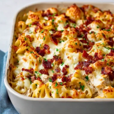 Delicious crazy good casserole fresh from the oven
