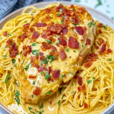 Delicious Crock Pot Crack Chicken topped with green onions in a serving dish.