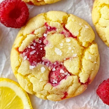 A plate of cozy lemon raspberry cookies with zesty lemon and tart raspberry ingredients