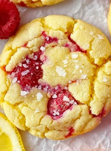 A plate of cozy lemon raspberry cookies with zesty lemon and tart raspberry ingredients