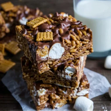 Delicious Golden Grahams S'mores Bars, easy no-bake dessert treat