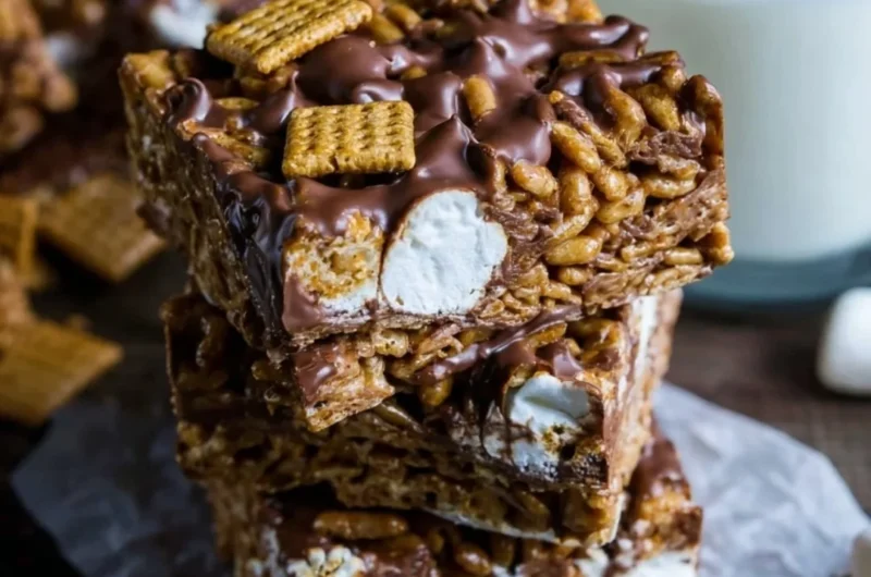 Delicious Golden Grahams S'mores Bars, easy no-bake dessert treat