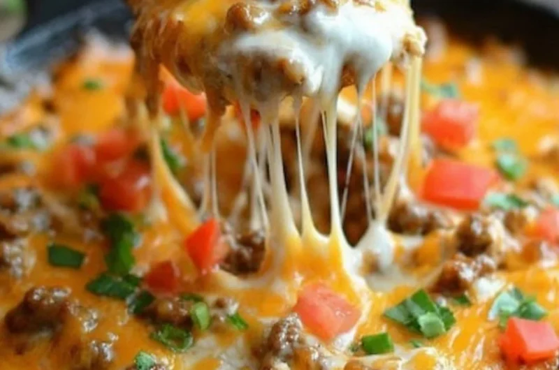 Delicious Texas Trash Dip served in a bowl for parties and gatherings